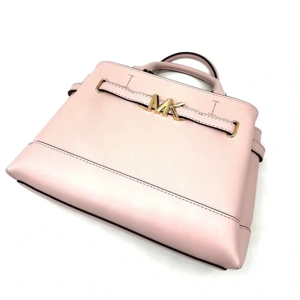 Michael Kors Reed Small Satchel Crossbody Bag Powder Blush (NWT) - Picture 6 of 13